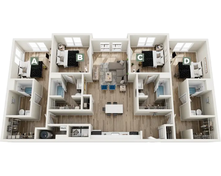 Divide Floor plan